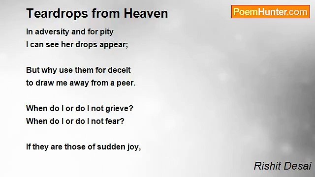 Rishit Desai - Teardrops from Heaven