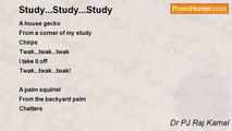 Dr PJ Raj Kamal - Study...Study...Study