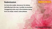 Mir Babar Ali Anees - Submission