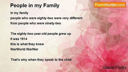 Grace Paley - People in my Family