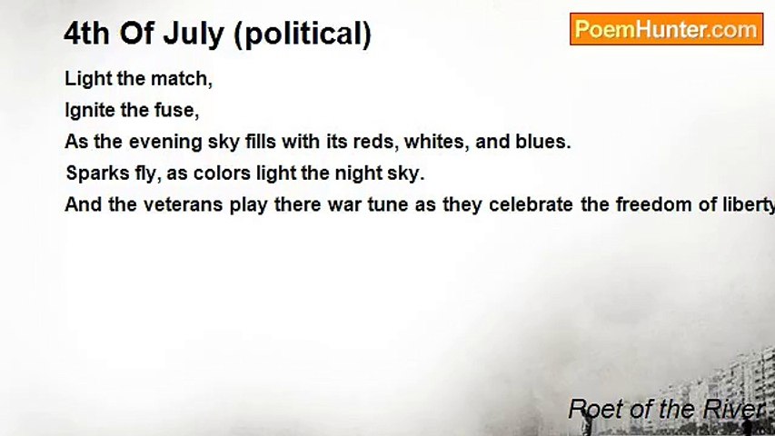 Poet of the River - 4th Of July (political)