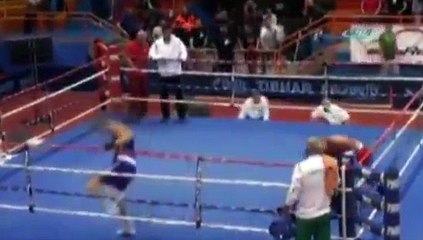 Hıncını hakemden çıkardı