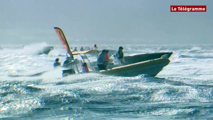 Route du Rhum. Spindrift 2 passe la ligne d'arrivée