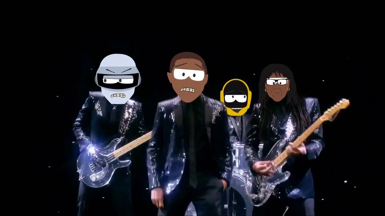 Daft Punk meets South Park - ish (Get Lucky - Video Cartoon Cover)