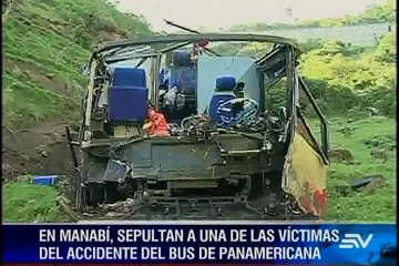 Sepelio de víctimas de accidente Alóag Santo Domingo