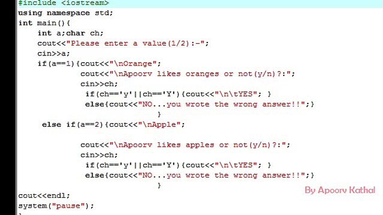 Part- 8 Conditional Operator
