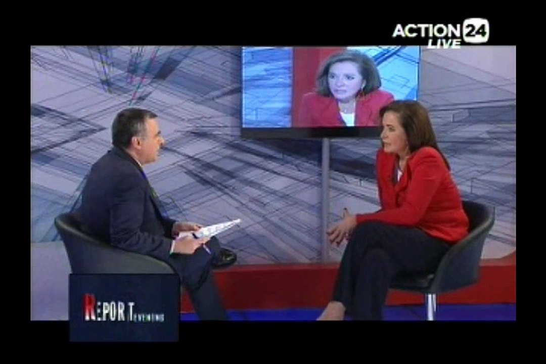 H Nτόρα Μπακογιάννη στο Evening Report 10-11-2014