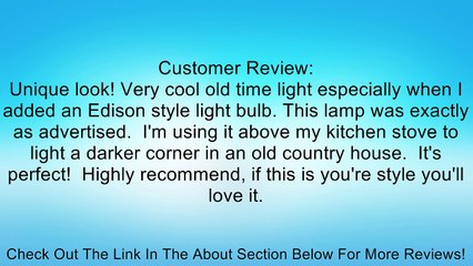 Quart Open Bottom Mason Jar Pendant Lamp in Rustic Brown Review