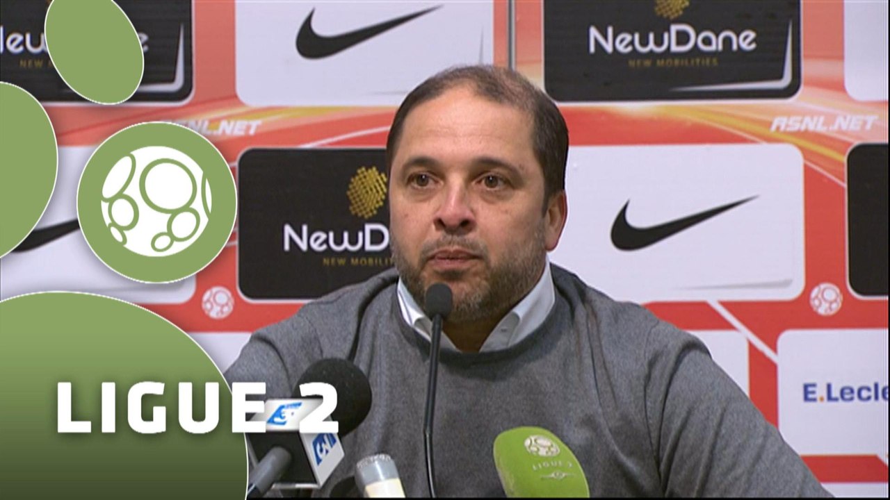 Conférence de presse AS Nancy-Lorraine - US Créteil-Lusitanos (3-1) : Pablo  CORREA (ASNL) - Philippe  HINSCHBERGER (USCL) - 2014/2015