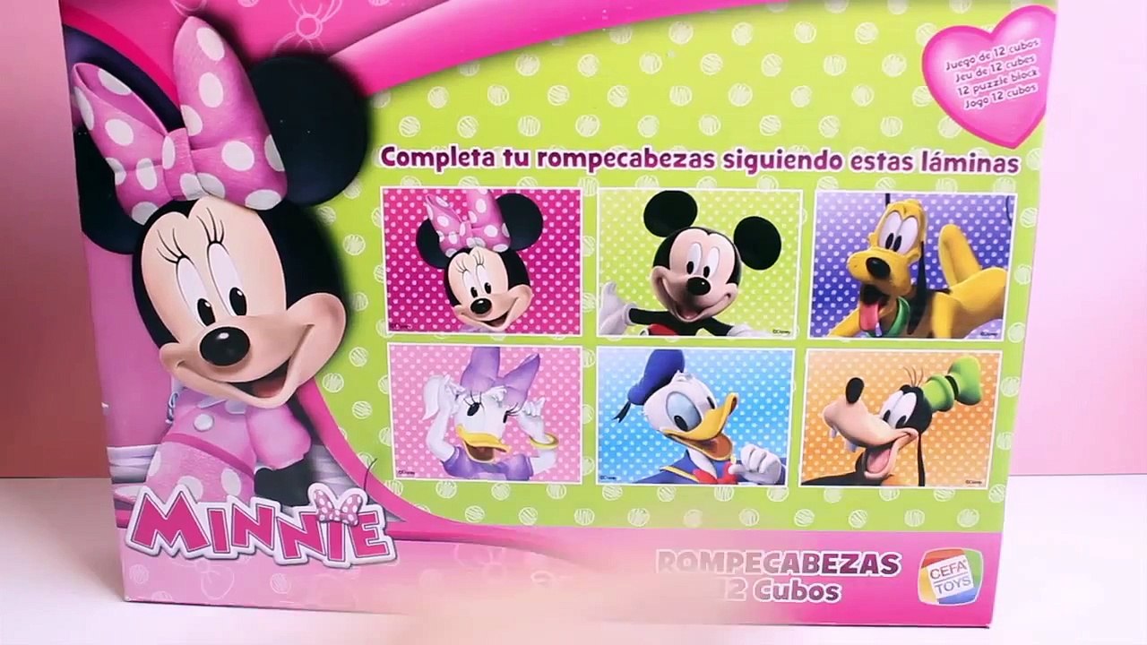 Minnie Mouse Cubes Make Mickey Mouse Face Minnie Blocks Minnie Puzzle