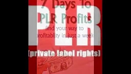 PLR, Private Label Rights,Making Money With PLR