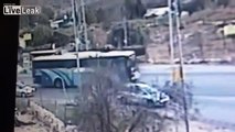 CCTV Footage of West Bank Knife Attack