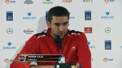 Torneo de Maestros - Cilic, tras caer ante Djokovic