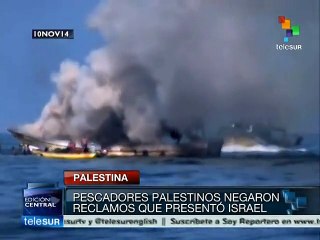 Download Video: Tres pescadores palestinos heridos por fuerzas israelíes