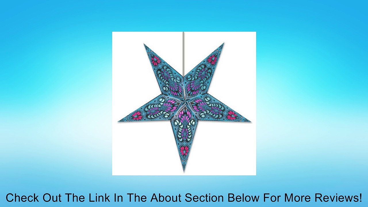 Star Lights - Peacock Blue Paper Star Lantern Review