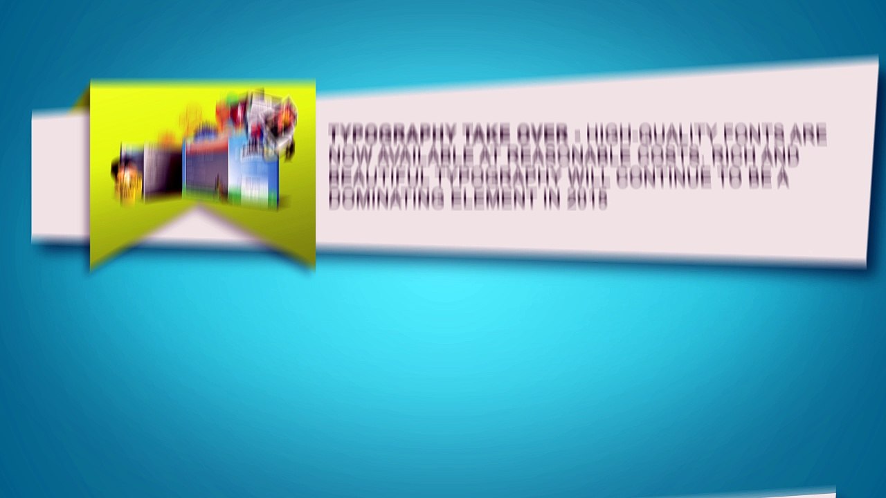 Let’s Take a Look at Oakville Web Design Trends In 2015