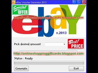 Amazing worked eBay Voucher Generator 2013