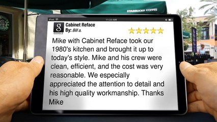 Cabinet Reface Overland Park         Perfect         5 Star Review by Bill a.