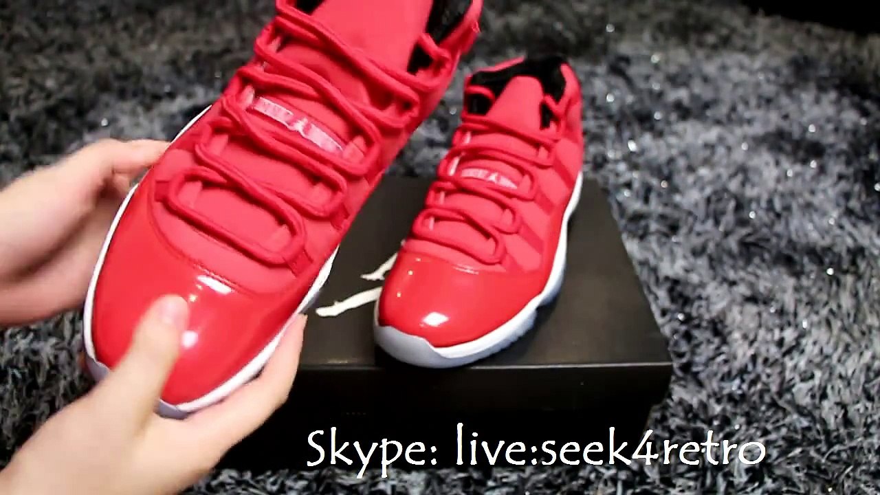 perfect air jordan 11 red pe shoes review