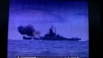 カラー　戦艦 サウス ダコタ　釜石 製鉄所 艦砲射撃 1945年 7月 14日　真珠湾の 復讐！