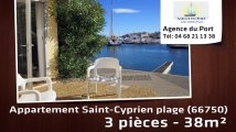 A vendre - appartement - Saint-Cyprien plage (66750) - 3 pièces - 38m²