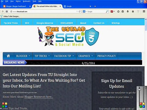 Submit Website on Webmaster and Fetch Url Full Video Toturial In urdu 2014