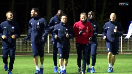 Premier entraînement pour les Bleus à Clairefontaine