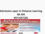 9971057281 Distance learning Admission in BA Part time degree courses