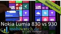 Display-Check Nokia Lumia 830 vs. Lumia 930: Video-Test