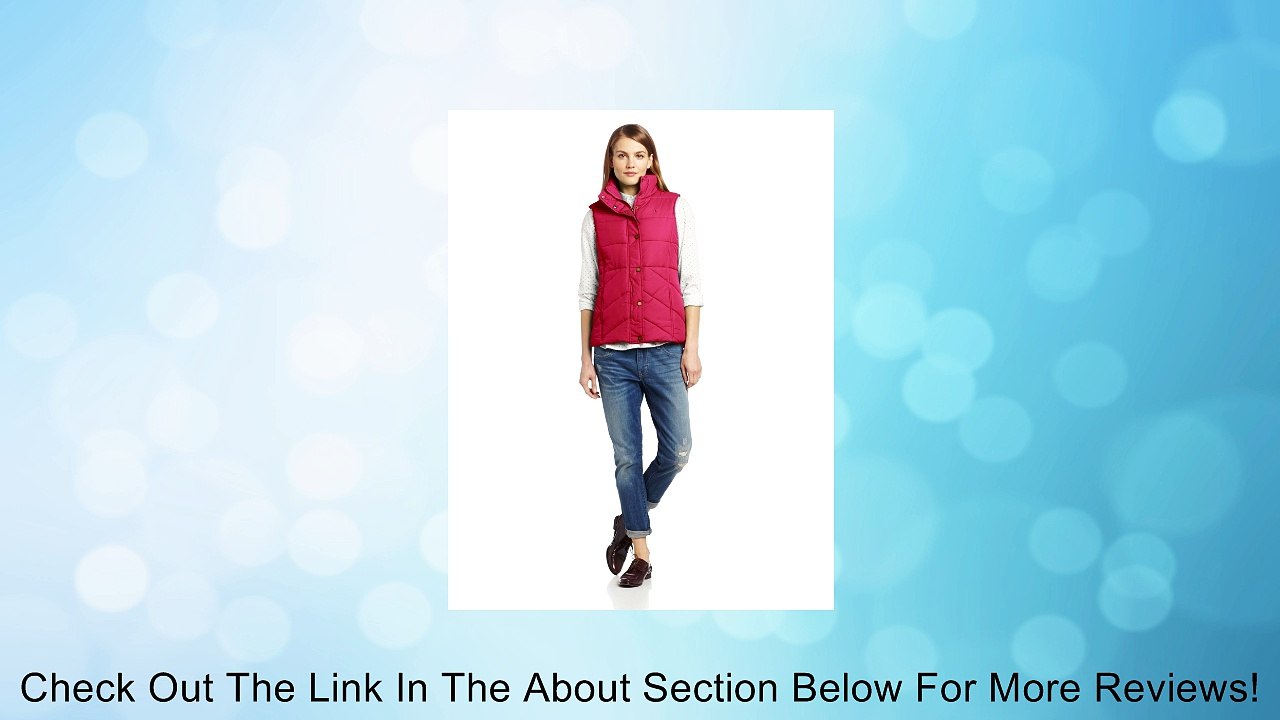 Tommy Hilfiger Women's Puffer Vest, Fuchsia, X-Large Review