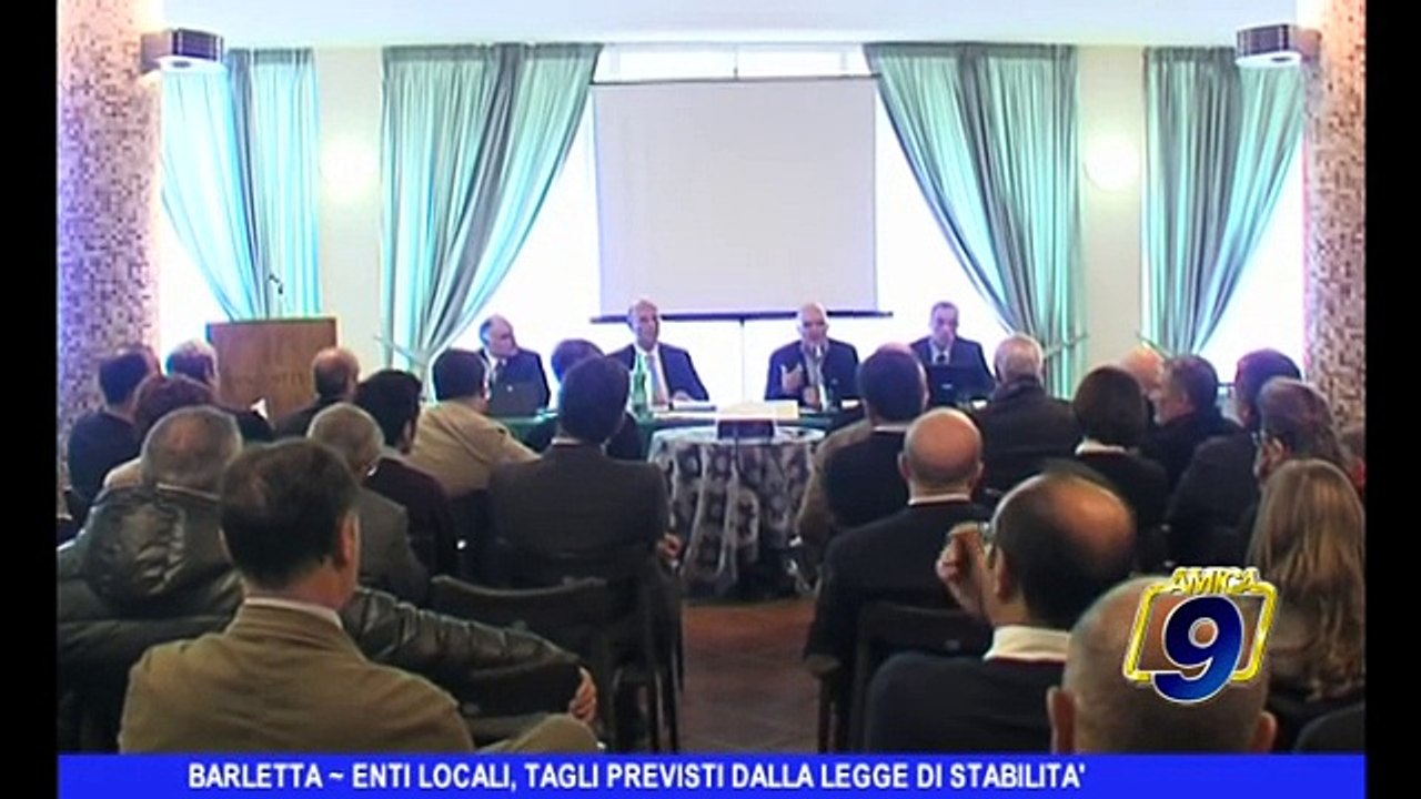 BARLETTA | Enti locali, tagli previsti dalla Legge di Stabilità