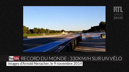 Le Français François Gissy dépasse les 300km/h en vélo