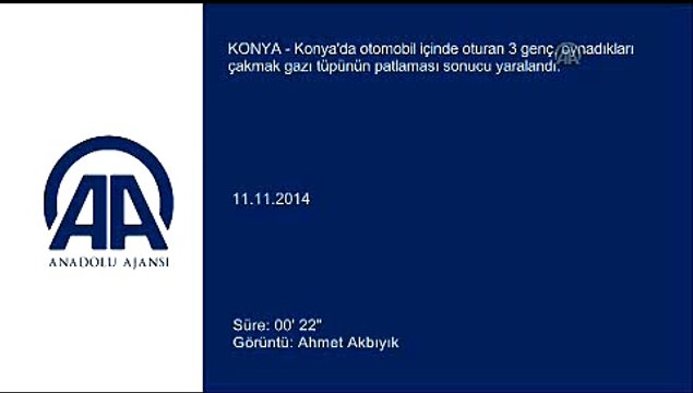 Otomobilde çakmak gazı tüpü patladı 3 yaralı
