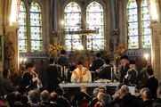 Messe de St Hubert du Rallye Trois Forêts par les trompes de Luzarches. (8)