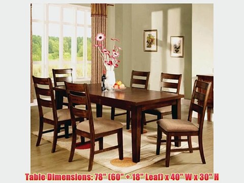 Priscilla Mission Style Antique Oak Finish 7Piece Dinette Set