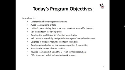 Turning Groups into Teams for Optimal Productivity