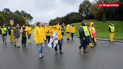 Auray. Les Cirés jaunes bloquent partiellement un rond-point