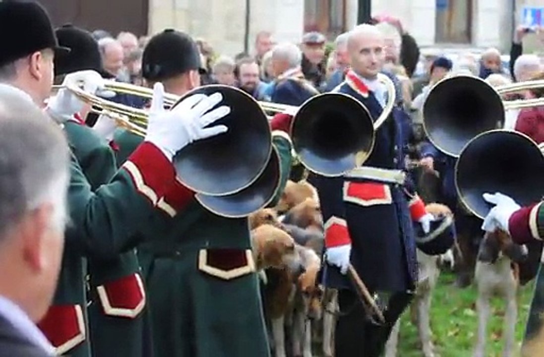 Messe de St Hubert du Ralye Trois Forêts par les trompes de Luzarches. (11)