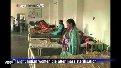 Eight Indian women die after mass sterilisation