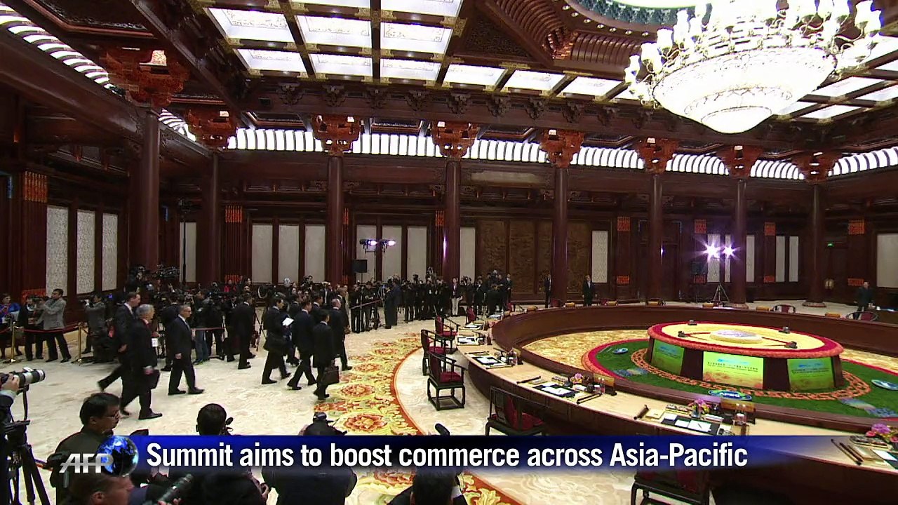 APEC leaders seek free trade progress at annual summit