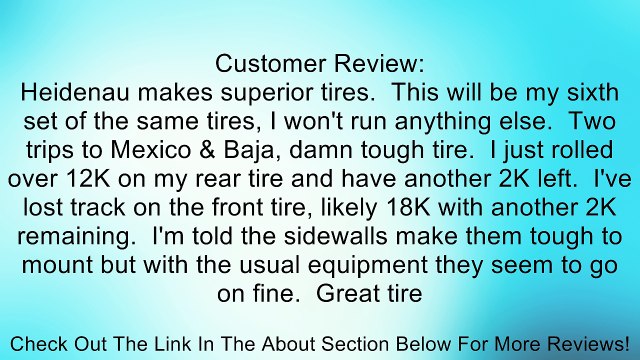 Heidenau K60 Scout Front 90/90-21 Motorcycle Tire Review