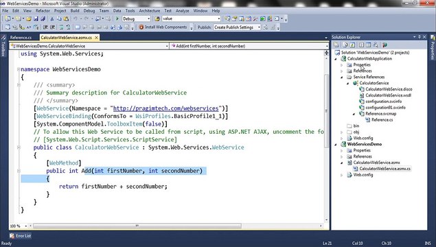 Part 2 Consuming a web service