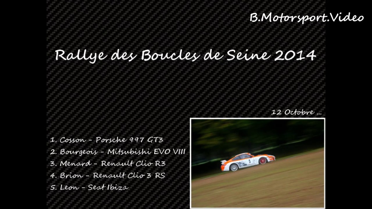 Rallye des Boucles de Seine 2014