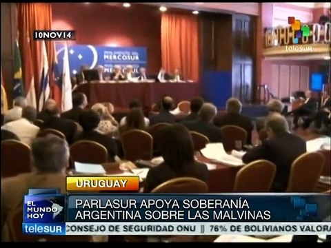 Parlasur respalda a Argentina en el caso Islas Malvinas