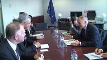 AB Bakanı Volkan Bozkır, Brüksel'de Sağlık ve Gıda Güvenliği Sorumlu Komisyon Üyesi Vytenis...