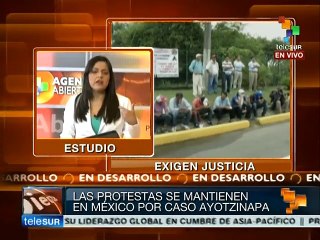 Protestas continúan en México por caso Ayotzinapa