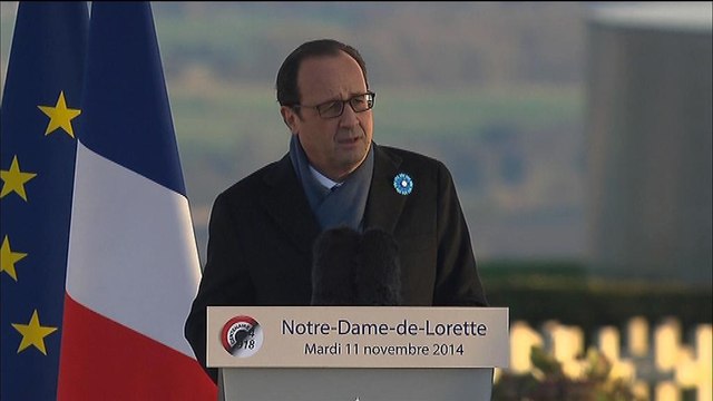 Notre-Dame-de-Lorette: La paix est toujours fragile selon Hollande