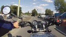 Biker driving too fast : karma is here to punish you! Amazing FAIL!