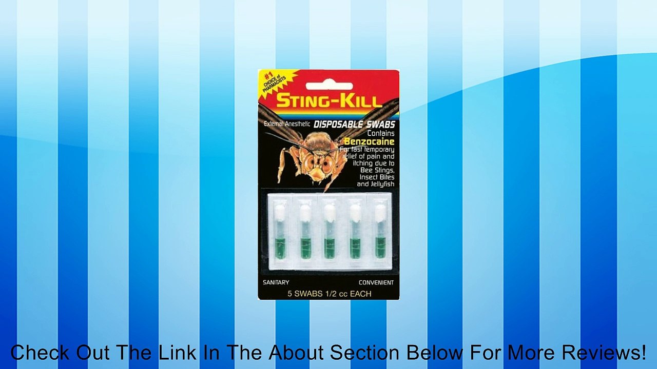 Sting-Kill Disposable Swabs - 5 Ea Review