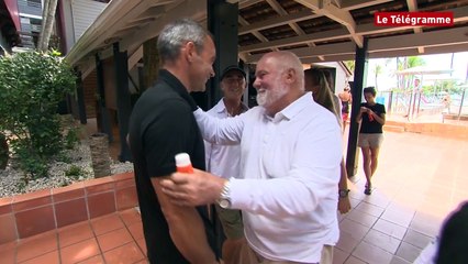 Download Video: Route du Rhum. Séance photos avec Loïck Peyron, Yann Guichard et Sébastien Josse